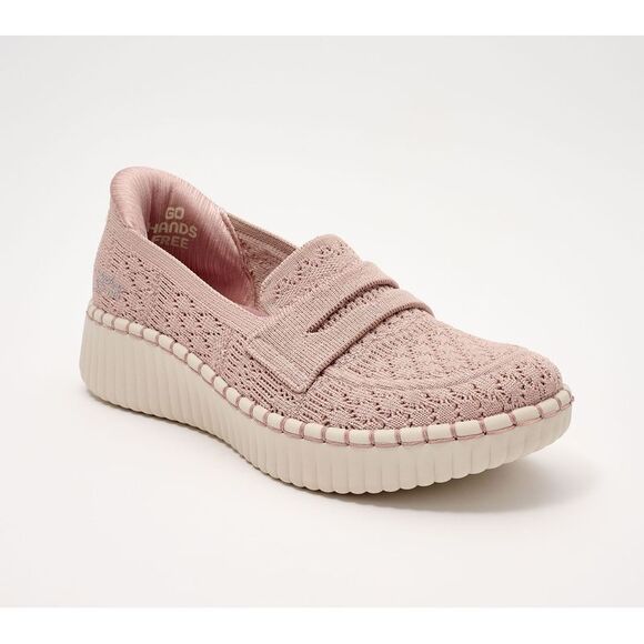 Skechers Shoes - Skechers Women's Sz 9 Slip-ins Wilshire Blvd Crochet Knit Penny Purple